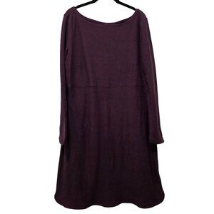Toad&CO Intermezzo Long Sleeve Royal Purple Sheath Dress Women's Size Large
